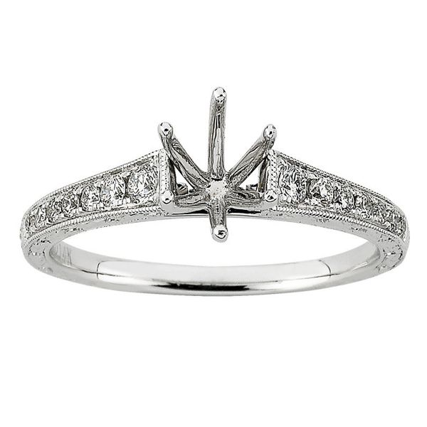 14 Karat Diamond Semi-Mount Ring Moore Jewelers Laredo, TX