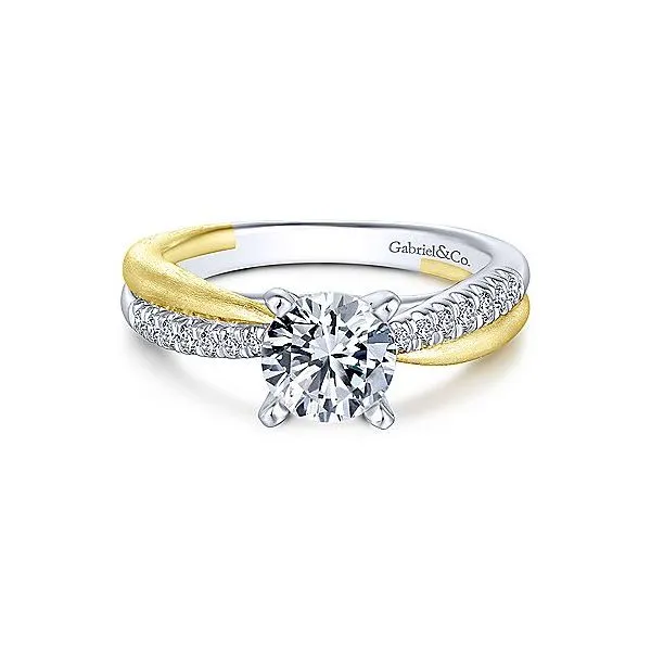 TWO TONE 14 Karat Semi-Mount Ring Moore Jewelers Laredo, TX