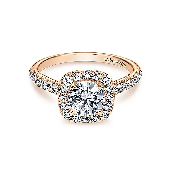 Rosé 14 Karat Semi-Mount Ring Moore Jewelers Laredo, TX