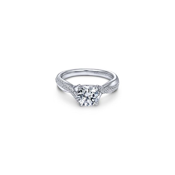 14K White Gold Diamond Semi-Mount Ring Moore Jewelers Laredo, TX