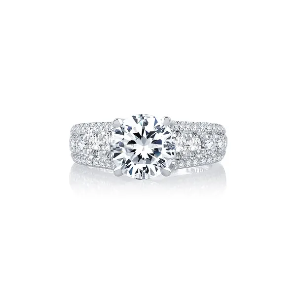 14K White Gold Diamond Semi-Mount Ring Image 2 Moore Jewelers Laredo, TX