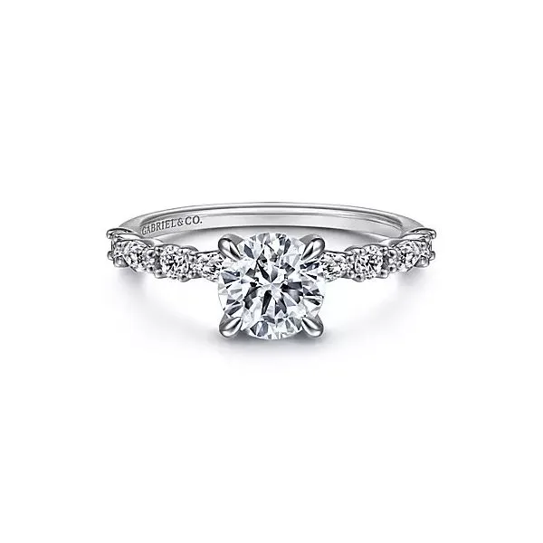 14K White Gold Semi-Mount Ring Moore Jewelers Laredo, TX