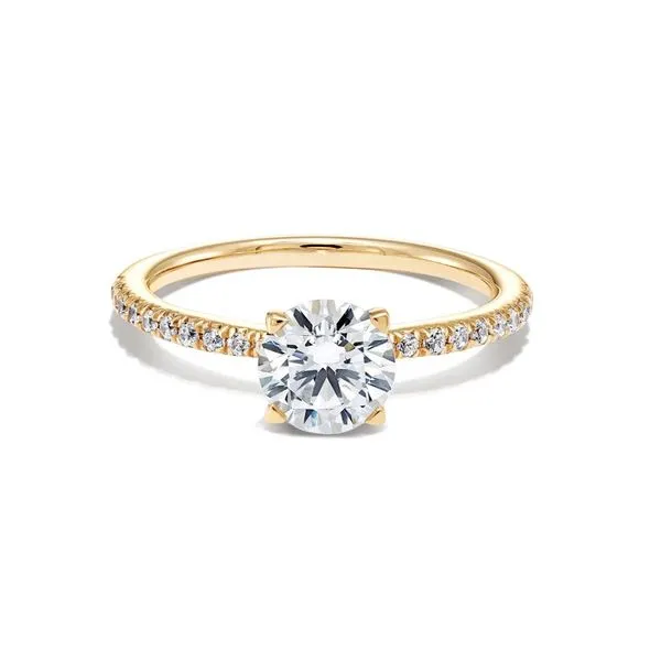 14K Yellow Gold Pave Semi-Mount Ring Moore Jewelers Laredo, TX