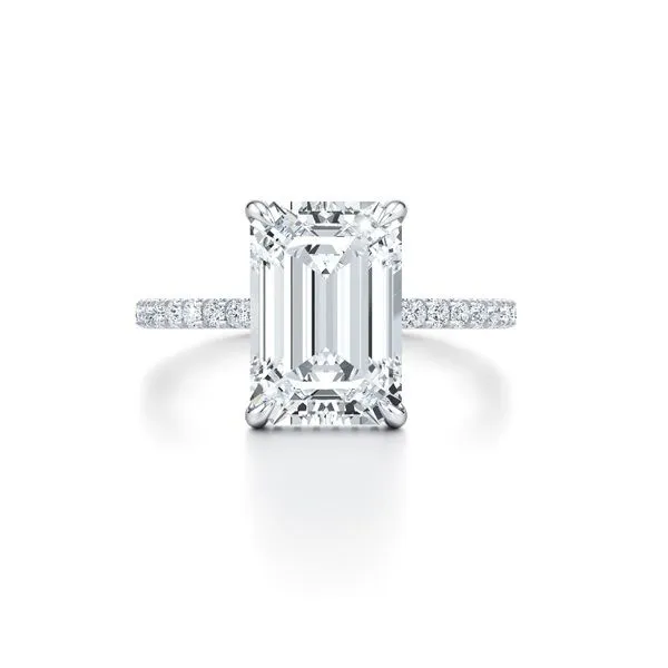 14K White Gold Traditional Semi-Mount Ring Moore Jewelers Laredo, TX