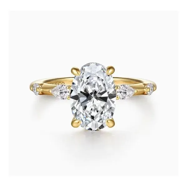 14K Yellow Gold Demi Semi-Mount Ring Moore Jewelers Laredo, TX