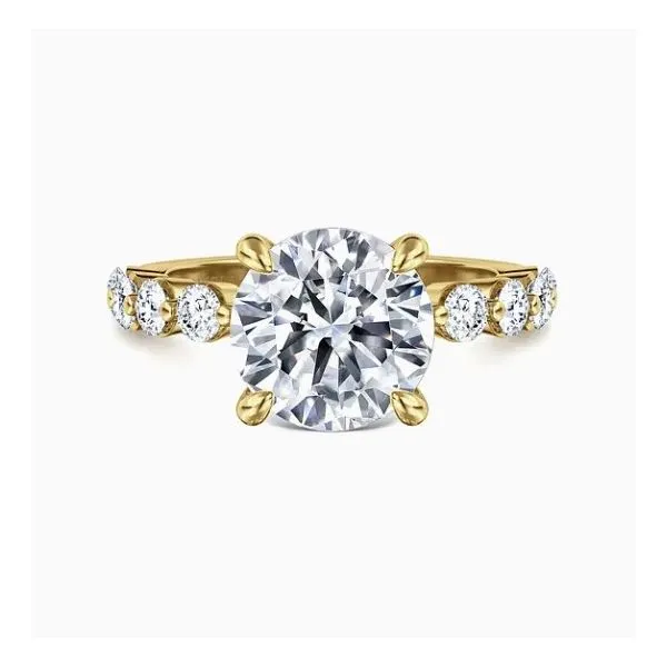 14K Yellow Gold Shared- Prong Diamond Semi-Mount Ring Moore Jewelers Laredo, TX