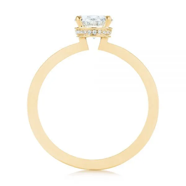 14K Yellow Gold Mounted Solitaire Diamond Ring Image 2 Moore Jewelers Laredo, TX