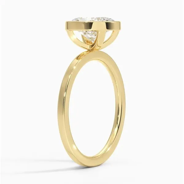 14K White Gold Solitaire Lab Grown Diamond Ring Image 2 Moore Jewelers Laredo, TX