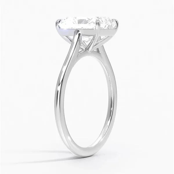 14K White Gold Solitaire Lab Grown Diamond Ring Image 2 Moore Jewelers Laredo, TX