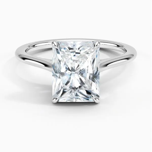 14K White Gold Solitaire Lab Grown Diamond Ring Moore Jewelers Laredo, TX