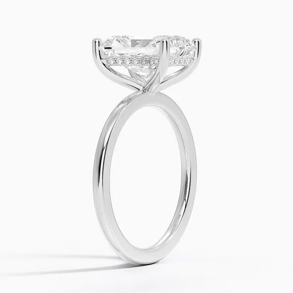 14K White Gold Solitaire Lab Grown Diamond Engagement Ring Image 2 Moore Jewelers Laredo, TX