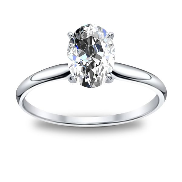 Oval Solitaire Diamond Ring Moore Jewelers Laredo, TX