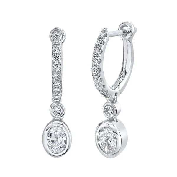 14K Diamond Drop Earrings Moore Jewelers Laredo, TX