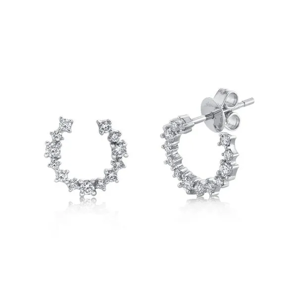 14K White Gold Diamond Earrings Moore Jewelers Laredo, TX