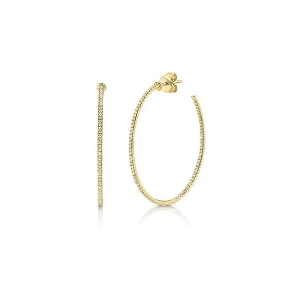 Diamond Hoop Earrings Moore Jewelers Laredo, TX