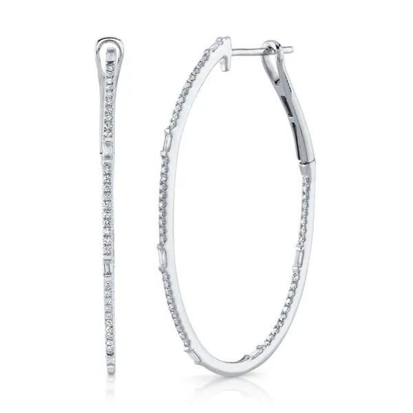 Diamond Hoop Earrings Moore Jewelers Laredo, TX