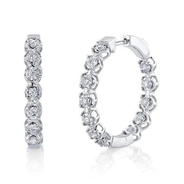 Diamond Hoop Earrings Moore Jewelers Laredo, TX