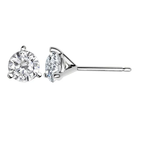White14K Diamond Stud Earrings Moore Jewelers Laredo, TX