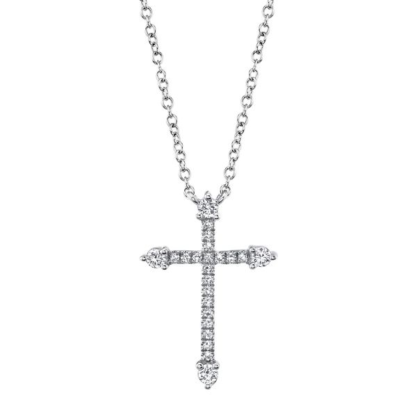 14K White Gold Diamond Cross Moore Jewelers Laredo, TX