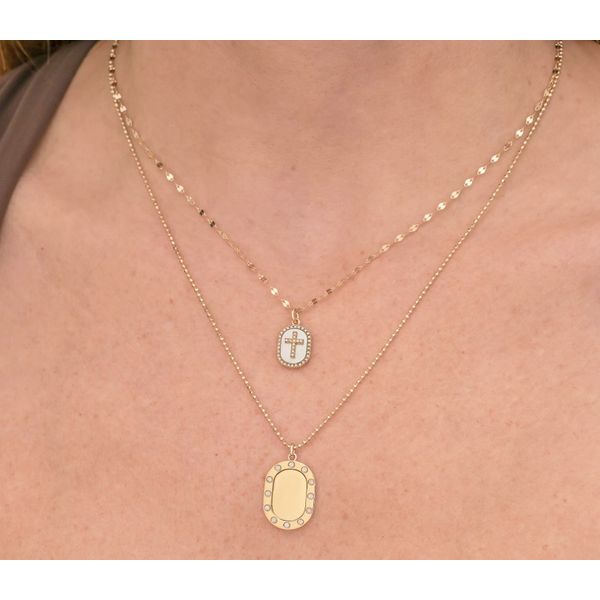 Diamond Cross Pendant Image 2 Moore Jewelers Laredo, TX