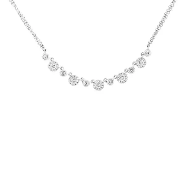 14K White Gold Diamond Necklace Moore Jewelers Laredo, TX
