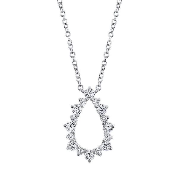 14K White Gold Diamond Necklace Moore Jewelers Laredo, TX