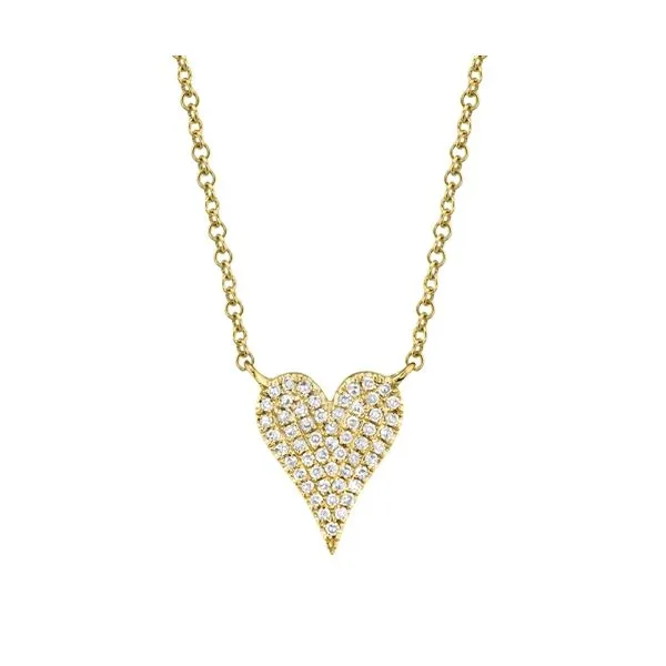 14K Yellow Gold Heart Necklace Moore Jewelers Laredo, TX
