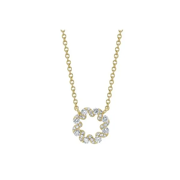 14K Yellow Gold Diamond Necklace Moore Jewelers Laredo, TX