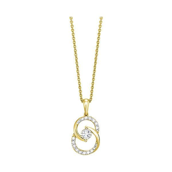 10K Yellow Gold Diamond Necklace Moore Jewelers Laredo, TX