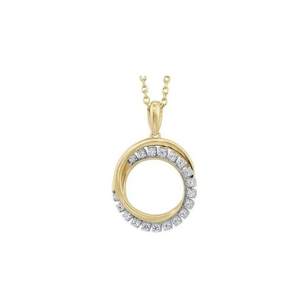 10K Yellow Gold Diamond Necklace Moore Jewelers Laredo, TX