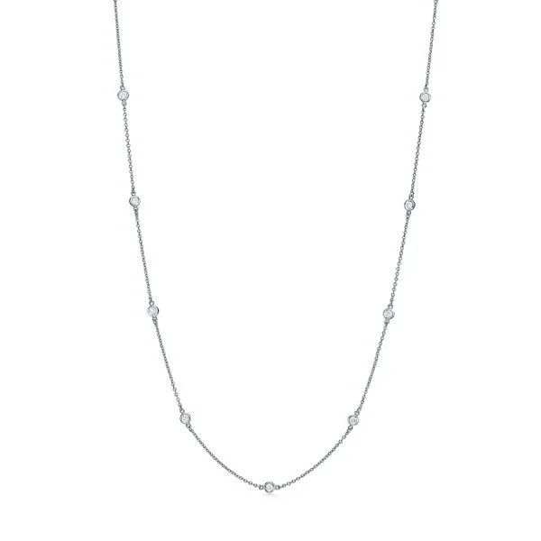 14K Yellow Gold Diamonds By The Yard Necklace Moore Jewelers Laredo, TX