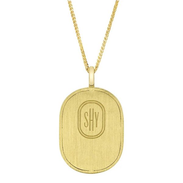14K Gold Pisces Zodiac Pendant Necklace Image 2 Moore Jewelers Laredo, TX