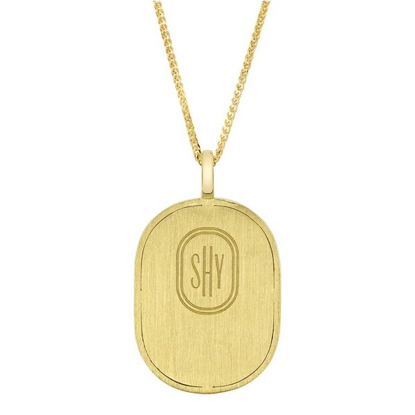 14K Gold Pisces Zodiac Pendant Necklace Image 2 Moore Jewelers Laredo, TX