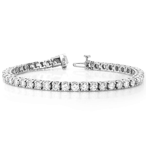 18K White Gold Diamond Tennis Bracelet Moore Jewelers Laredo, TX