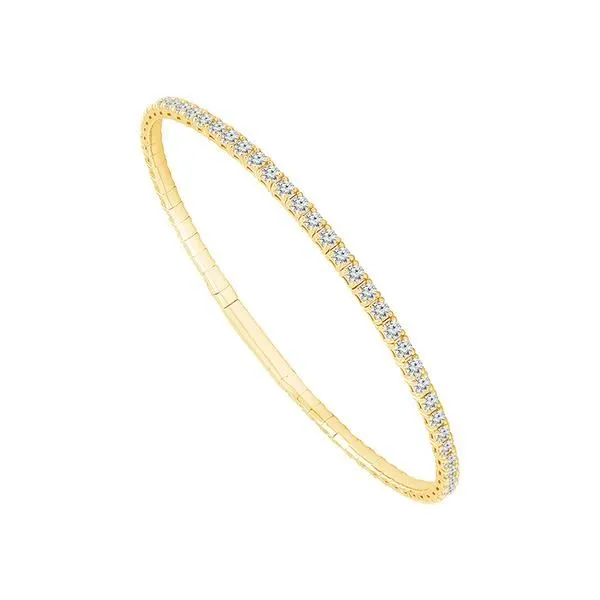 Lady's Yellow 14 Karat Bangle Bracelet Moore Jewelers Laredo, TX