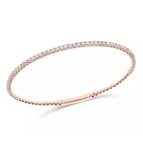 14K Rose Gold Flex Bangle Bracelet Moore Jewelers Laredo, TX