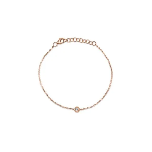14K Rosé Gold Bezel Bracelet Moore Jewelers Laredo, TX