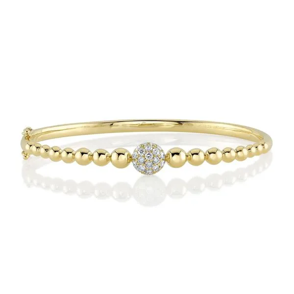 14K Yellow Gold Bubble Bangle Bracelet Moore Jewelers Laredo, TX