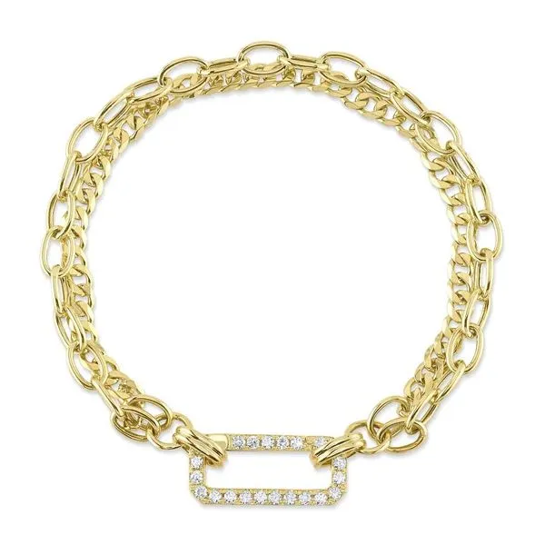 14K Yellow Gold Double Chain Bracelet Moore Jewelers Laredo, TX