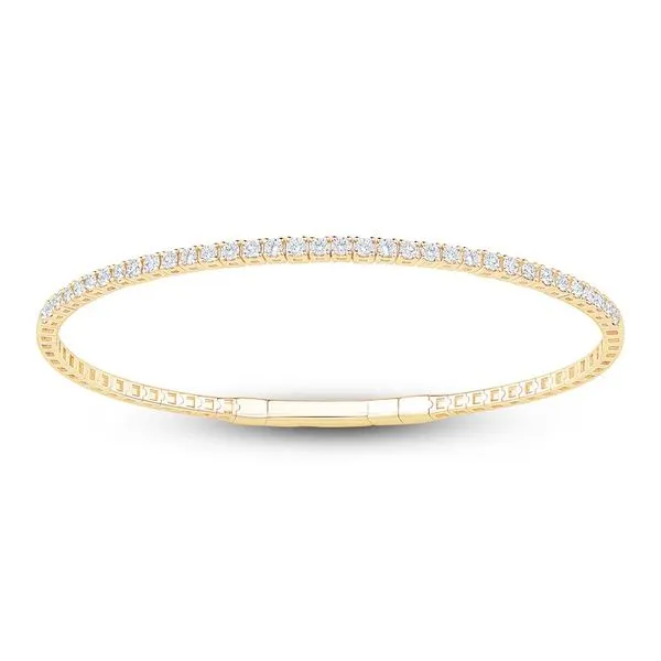 14K Yellow Gold Flex Bangle Bracelet Moore Jewelers Laredo, TX