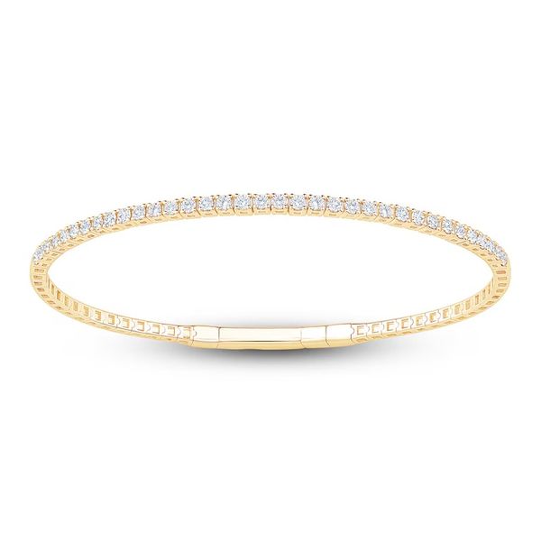 14K Yellow Gold Flex Bangle Bracelet Moore Jewelers Laredo, TX