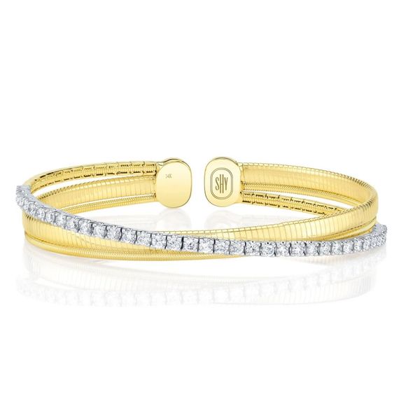 Two Tone Corelli Collection Diamond Bracelet Moore Jewelers Laredo, TX