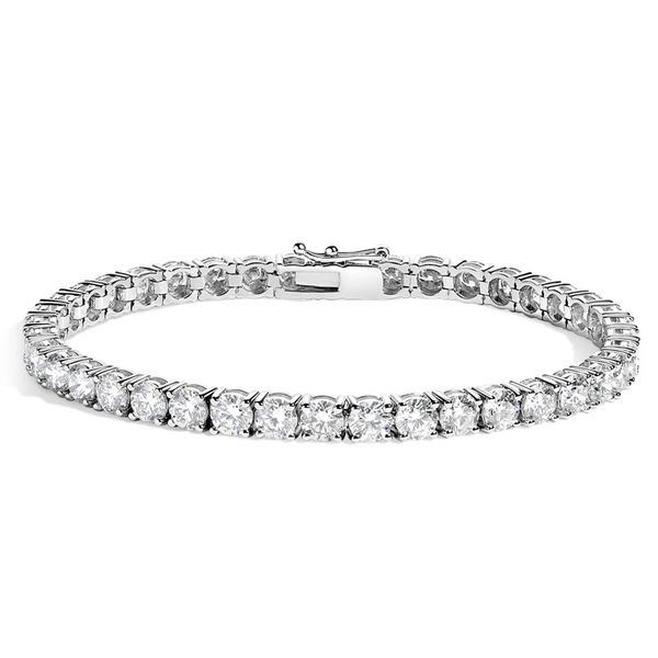 14K White Gold Labgorwn Diamond Tennis Bracelet Moore Jewelers Laredo, TX