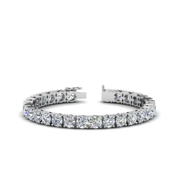 14K White Gold Labgrown Diamond Tennis Bracelet Moore Jewelers Laredo, TX