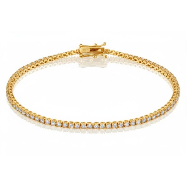 14K White Gold Tennis Bracelet Moore Jewelers Laredo, TX