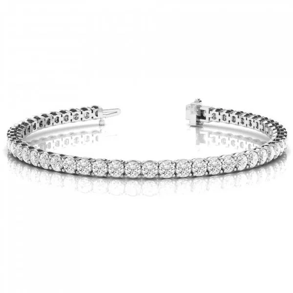18K White Gold Diamond Tennis Bracelet Moore Jewelers Laredo, TX