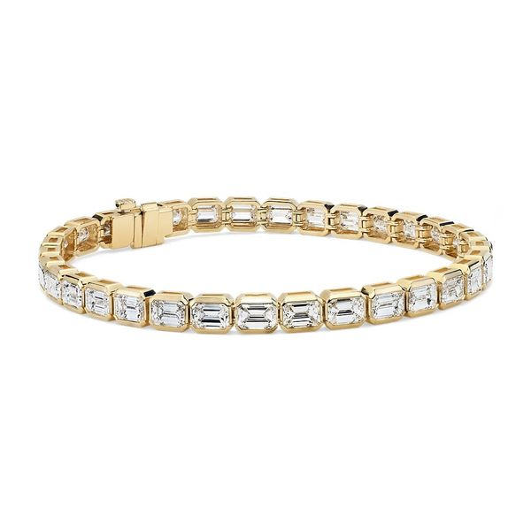 14K Yellow Gold Diamond Tennis Bracelet Moore Jewelers Laredo, TX