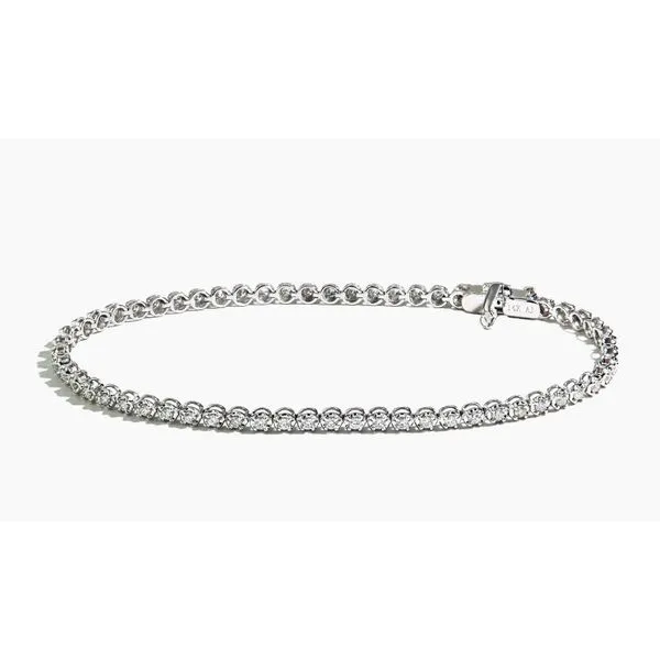 14K White Gold Diamond Tennis Bracelet Moore Jewelers Laredo, TX
