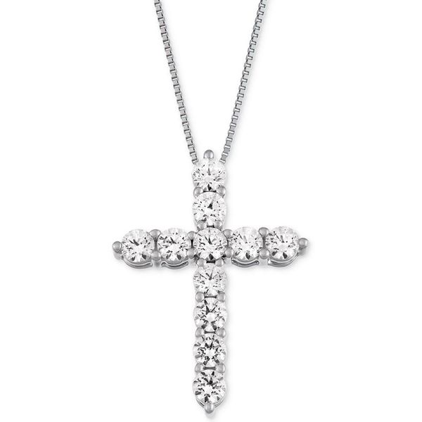 14K White Gold Diamond Pendant Moore Jewelers Laredo, TX