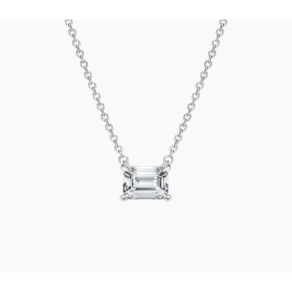 14K White Gold Lab Grown Diamond Pendant Moore Jewelers Laredo, TX
